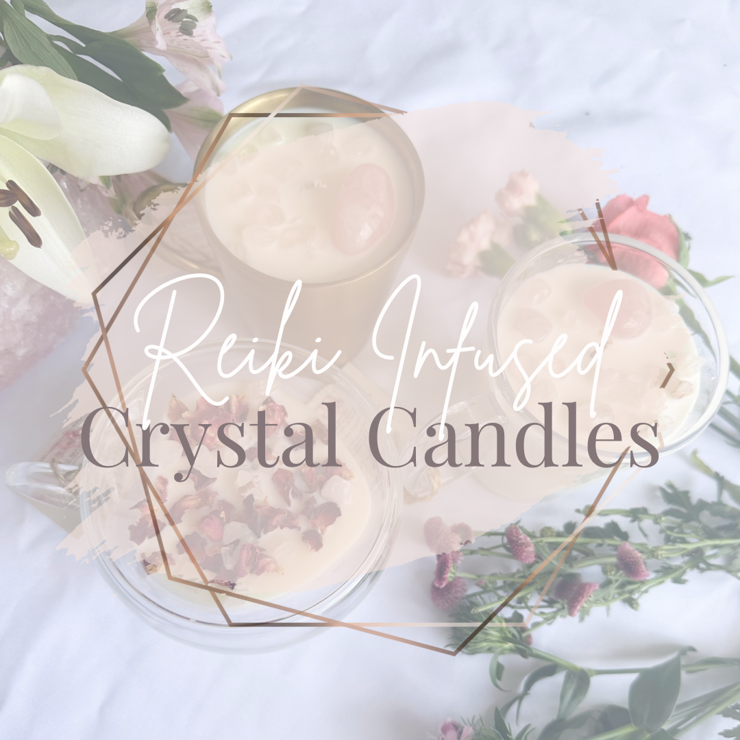 Reiki Infused Crystal Candles